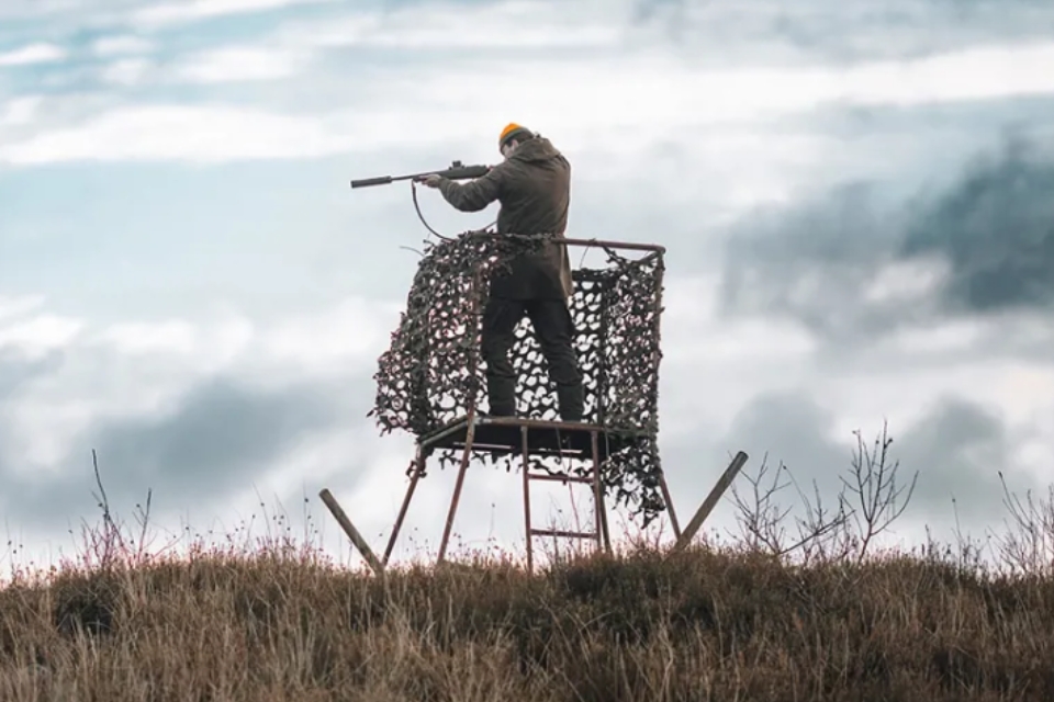 Jagare I Jakttorn Aimpoint 960X640px