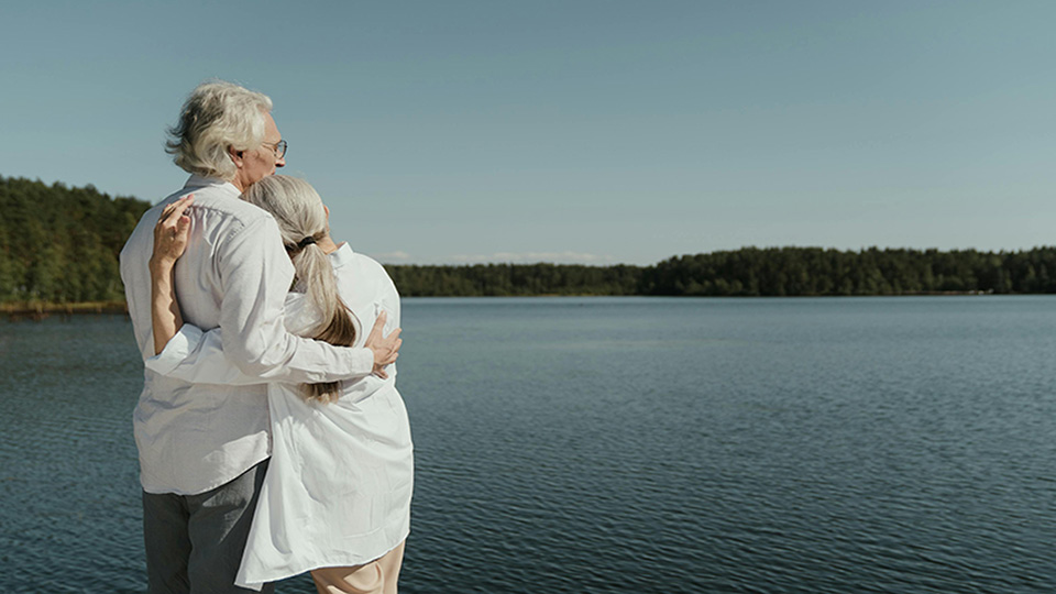 Hälsa Trygghet Par Natur Välbefinnande Vatten