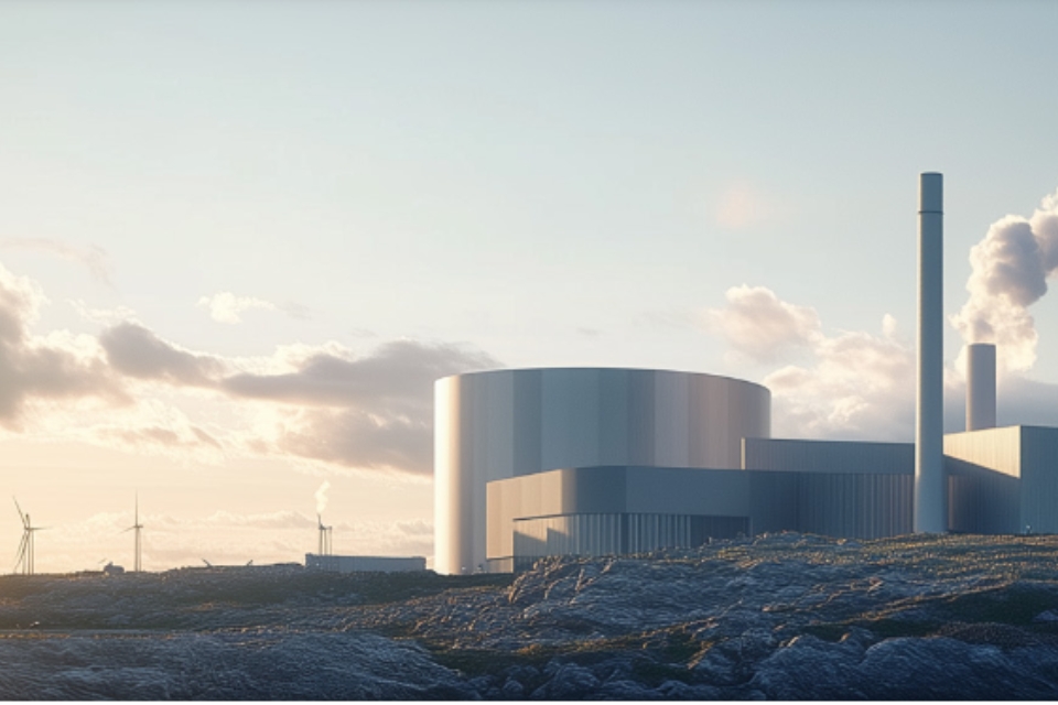 Karnkraftverk I Solnedgang ISEC 960X640px