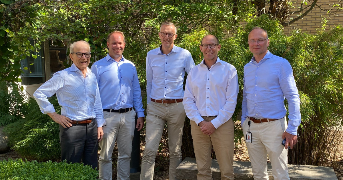 Bild på Sven-Joel Härgestam, André Carlsson, Ola Hansson på bolaget Watersprint. Stefan Persson och Tom Söberg på Sandberg Development