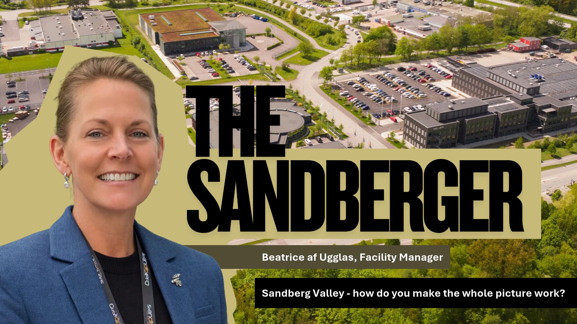 Beatrice af Ugglas, Facility Manager, fronts the news letter The Sandberger about Sandberg Valley